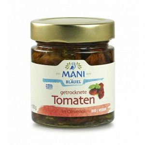 MANI Zongedroogde tomaten in olijfolie 180g, bio