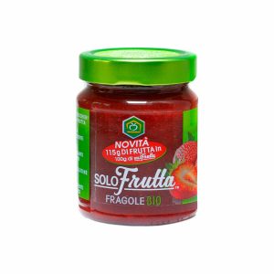 Solofrutta Jam Puur Fruit Aardbeien 295g, bio