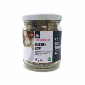 Funghi Valentina BIO FIBER RAW Gedroogde Champignons Gesneden - Vezelrijk 20g, bio
