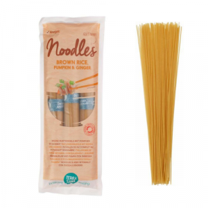 TerraSana noodles bruine rijst pompoen-gember 250g, bio