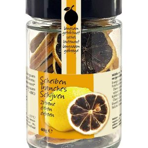 Amanprana Zwarte Citroen Schijfjes - Langzaam Gedroogd 40g, bio