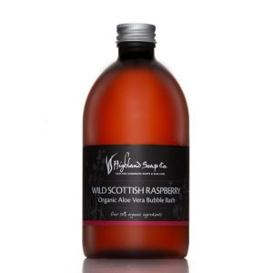 Highland Soap Co. Bubbel Bad Wilde Schotse Framboos 500ml, bio