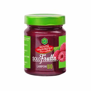 Solofrutta Jam Puur Fruit Frambozen 295g, bio