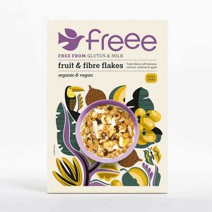 Doves Farm Foods Freee Fruit & Fibre Flakes Glutenvrij 375g, bio