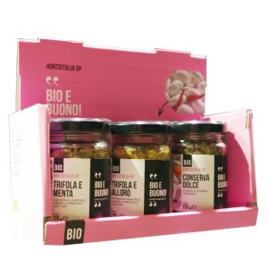 Funghi Valentina TRIS ROSA Trio van potjes Champignons Bereiding 3X120g, bio