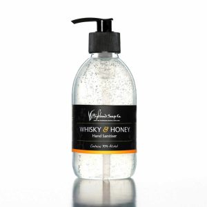 Highland Soap Co. Desinfecterende Handgel Whisky & Honing 70% alcohol 300ml, bio