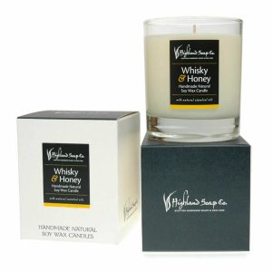 Highland Soap Co. Geurkaars Whisky & Honing sojawas 30cl
