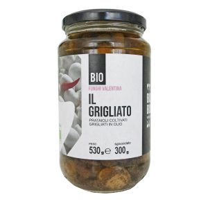 Funghi Valentina IL GRIGLIATO - Hele Gebakken Champignons met Chilipeper 530g, bio