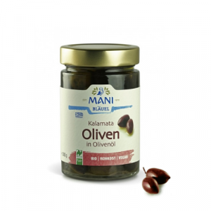 MANI Kalamata-olijven naturel - ontpit 175g, bio