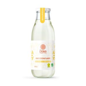 Base Organic Food Kokoswater Gember & Citroengras 350ml, bio