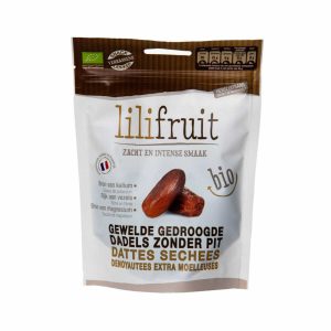 Lilifruit Gewelde gedroogde dadels zonder pit 150g, bio