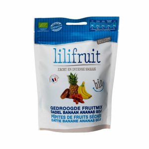 Lilifruit Gedroogde fruitmix dadel banaan ananas goji 150g, bio