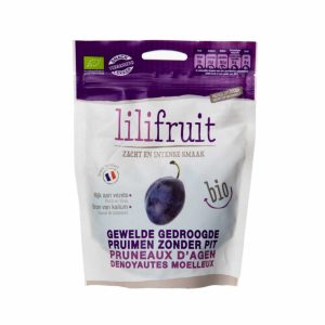 Lilifruit Gewelde gedroogde pruimen zonder pit 150g, bio