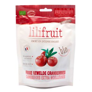 Lilifruit Frisse gewelde cranberries 150g, bio