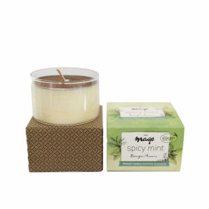 Mage Natuurlijke geurkaars Spicy Mint - Medium, bio