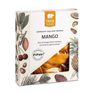 TAIGA Naturkost Gedroogde Mango Reepjes Ongezoet 70g, bio