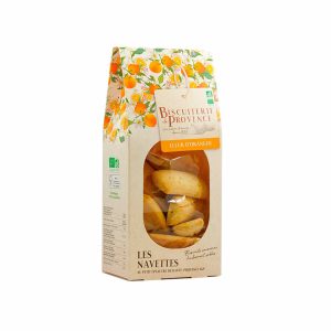 Biscuiterie de Provence Zandkoekjes met Oranjebloesem / Navettes 210g, bio