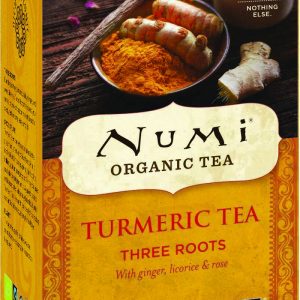 Numi Three Roots - kurkuma thee, met gember, zoethout & roos, bio