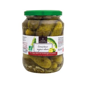 Pique Assiettes Augurken zoetzuur 72cl, bio
