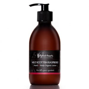 Highland Soap Co. Lotion Wilde Schotse Framboos 300ml met pomp