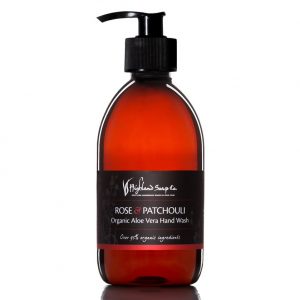 Highland Soap Co. Roos & Patchouli vloeibare handzeep 300ml, pomp