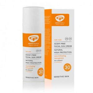 SPF 30 - Green People Scent Free Facial Sun Cream - dagcrème met SPF