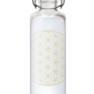 Soulbottles Flower of Life drinkfles glas 0,6 l