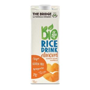The Bridge rijstmelk met amandel 1L, bio