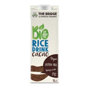 The Bridge rijstmelk met cacao 1L, bio