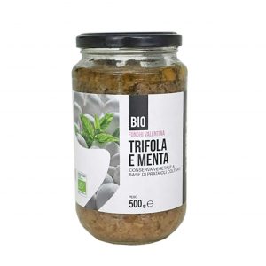 Funghi Valentina TRIFOLA E MENTA Champignon Crème/Tapenade met Munt in glas 500g, bio