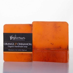 Highland Soap Co. Zeep Zoete Sinaasappel en Kaneel 140g, bio
