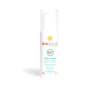 Biosolis Zonnebrand Gezichtscrème SPF50+ 50ml, bio